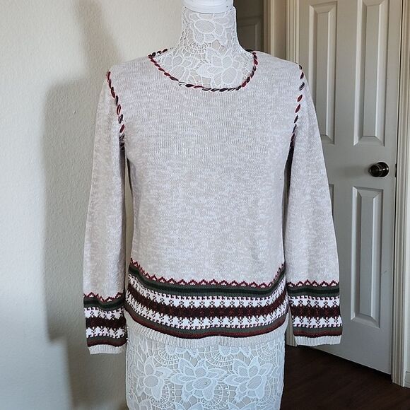 Christopher & Banks Hand Emroidered Sweater - Picture 1 of 9